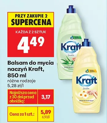 Balsam do mycia naczyń różne rodzaje promocja w Biedronka