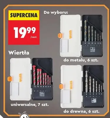 Wiertła uniwersalne NITEO 7szt. promocja w Biedronka