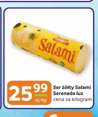 Ser żółty Salami Serenada luz promocja w Gama