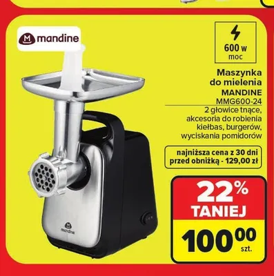 Maszynka do mielenia Mandine promocja w Carrefour