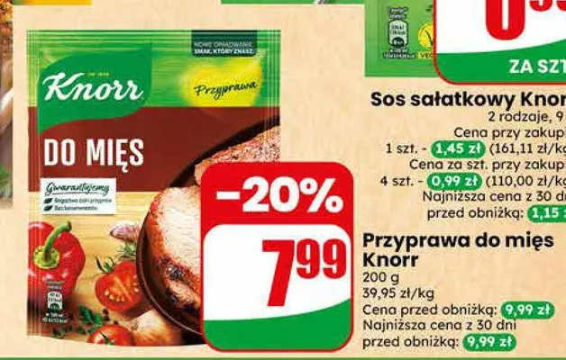 Przyprawa do mięs Knorr promocja w Dino