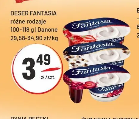 Deser Fantasia Danone promocja w Sedal