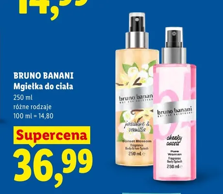 Mgiełka do ciała Bruno Banani Sunset Blossom Jasmine & Vanilla promocja w Lidl