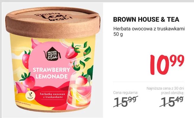 Herbata owocowa z truskawkami promocja w Rossmann