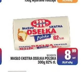 Masło ekstra Osełka Polska Mlekovita 82% promocja w Tomi Markt