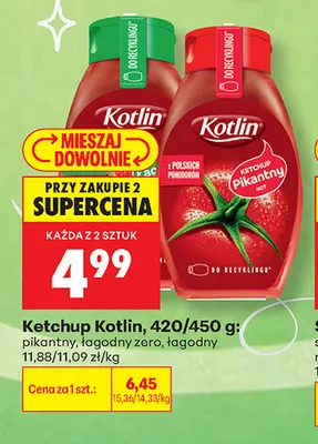Ketchup pikantny Kotlin promocja w Biedronka