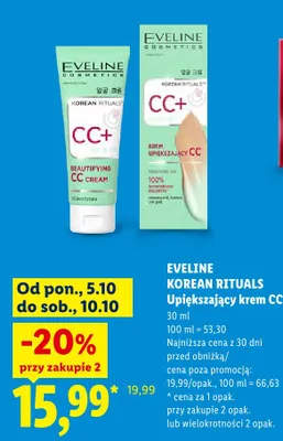 Upiększający krem CC Korean Rituals Eveline Cosmetics promocja w Lidl