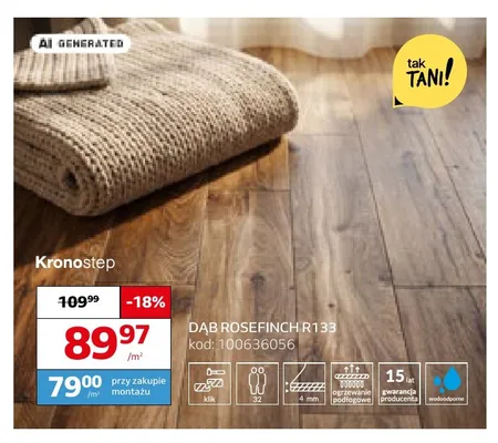 Panele winylowe Kronostep Dąb Rosefinch promocja w Komfort