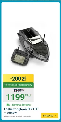 Łódka zanętowa Flytec - zestaw promocja w ERLI