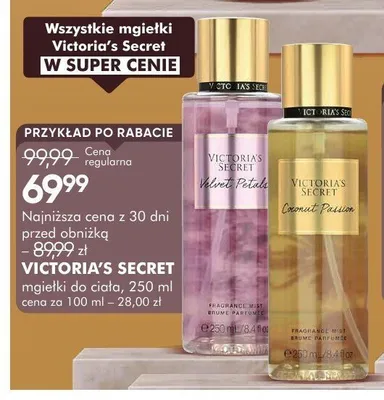 Mgiełki Victoria's Secret promocja w Super-Pharm