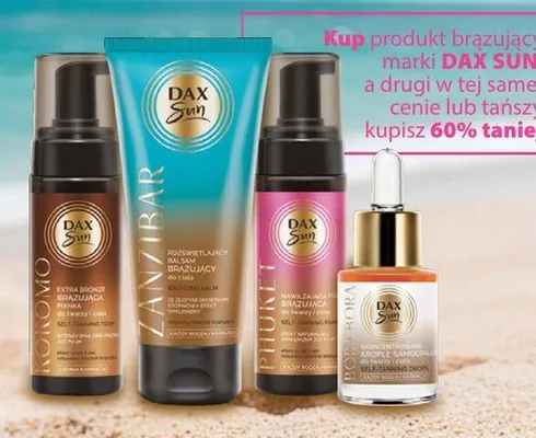 Produkty brązujące Dax Sun promocja w Hebe