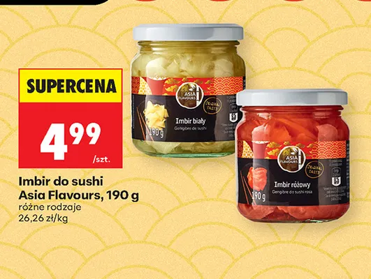 Imbir do sushi biały Asia Flavours promocja w Biedronka