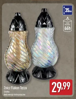 Znicz Flakon Tęcza promocja w Aldi