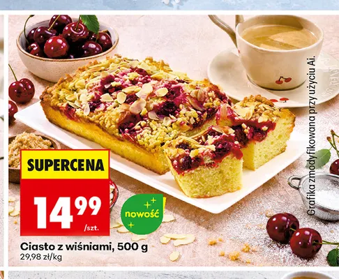 Ciasto z wiśniami promocja w Biedronka