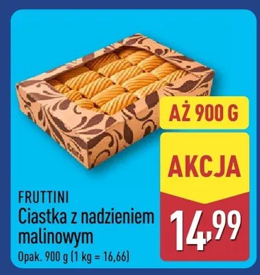 Ciastka z nadzieniem malinowym promocja w Aldi
