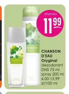 Dezodorant DNS Oryginal Chanson D'Eau promocja w Drogerie Jasmin