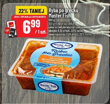 Ryba po grecku Master Fish promocja w POLOmarket