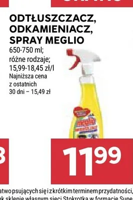 Odtłuszczacz w sprayu Meglio promocja w Stokrotka