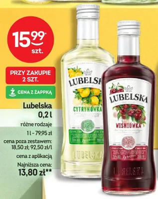 Wódka różne rodzaje Cytrynówka, Wiśniówka promocja w Żabka