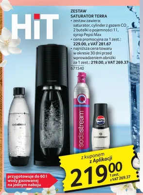 Zestaw saturator Terra sodastream promocja w Selgros