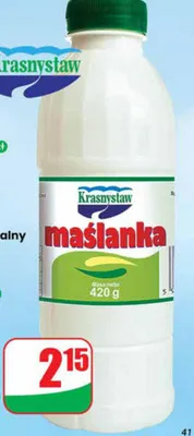 Maślanka naturalna promocja w Dino