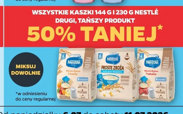 Kaszki 144 g i 230 g Nestlé promocja w Netto
