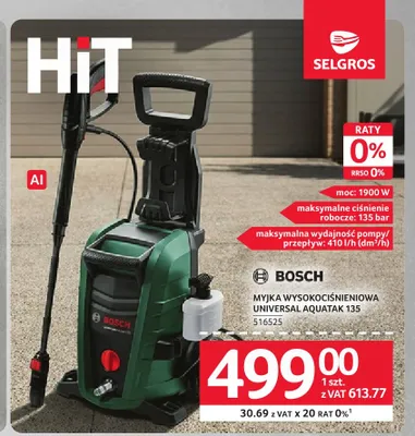 Myjka wysokociśnieniowa Bosch Universal Aquatak 135 promocja w Selgros