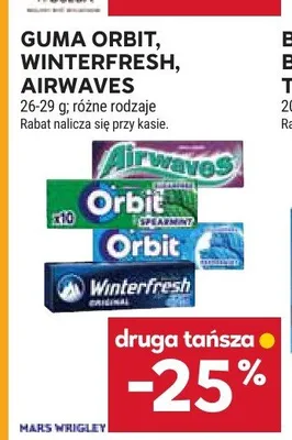 Guma do żucia Orbit Spearmint promocja w Stokrotka