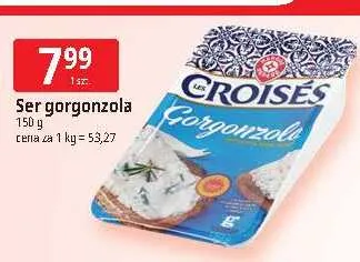 Ser gorgonzola Croisés promocja w Leclerc