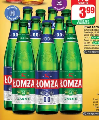 Piwo Łomża promocja w Dino