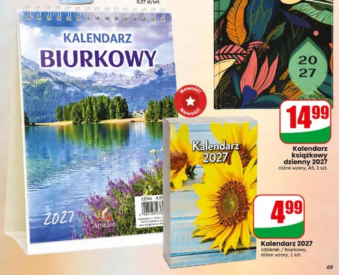 Kalendarz biurkowy 2027 Artsezon promocja w Dino