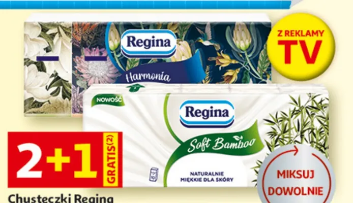 Chusteczki higieniczne Regina Harmonia promocja w Auchan