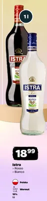 Wermut Istra Bianco 15% polski promocja w Netto