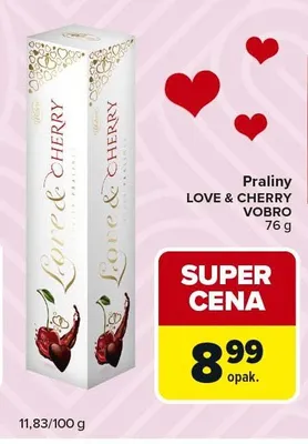 Praliny Love & Cherry Vobro promocja w Carrefour Express