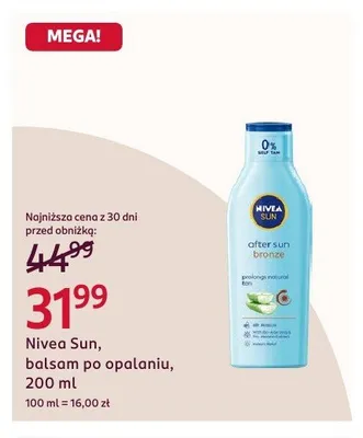 Balsam po opalaniu Nivea Sun promocja w Rossmann