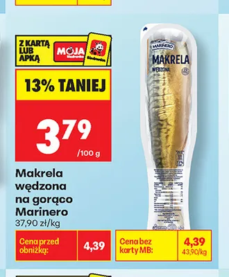 Makrela wędzona na gorąco Marinero promocja w Biedronka