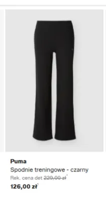 Spodnie treningowe Puma czarny promocja w Lounge by Zalando