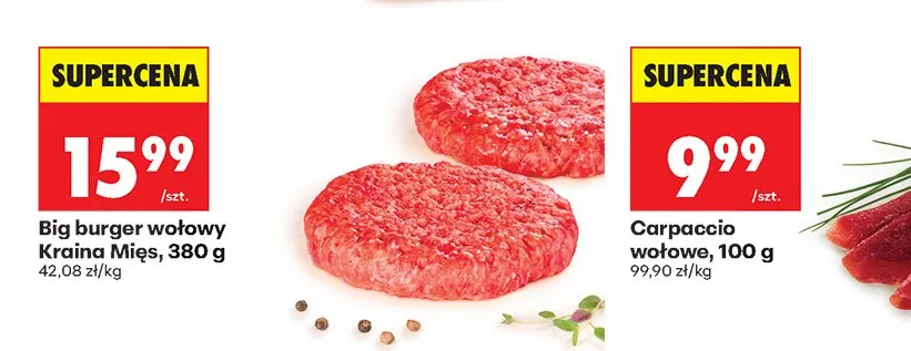 Carpaccio wołowe promocja w Biedronka