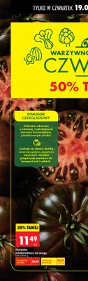 Pomidor czekoladowy na wagę promocja w Biedronka