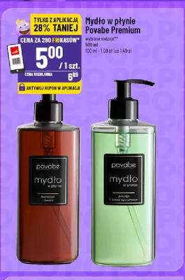 Mydło w płynie Povabe Premium bursztyn i owies promocja w POLOmarket