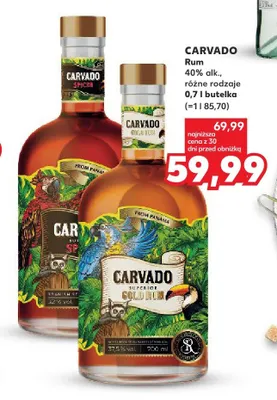 Rum Carvado Spiced promocja w Kaufland