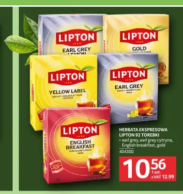 Herbata ekspresowa Lipton Gold promocja w Selgros