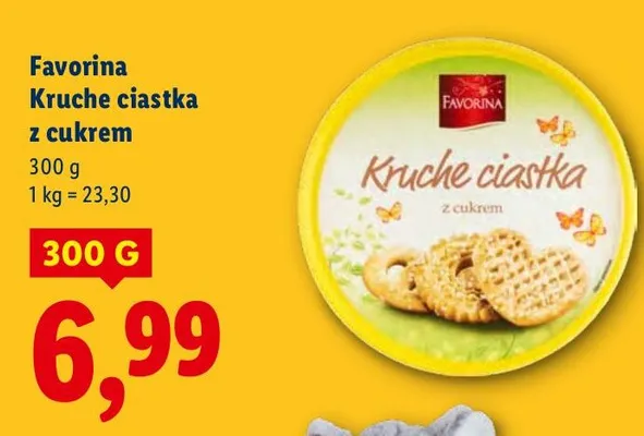 Kruche ciastka z cukrem promocja w Lidl