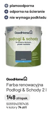 Farba renowacyjna Podłogi & Schody GoodHome 2l promocja w Castorama