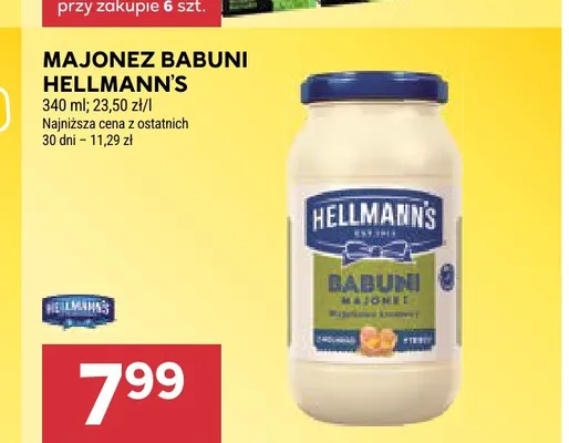 Majonez Babuni Hellmann's promocja w Stokrotka