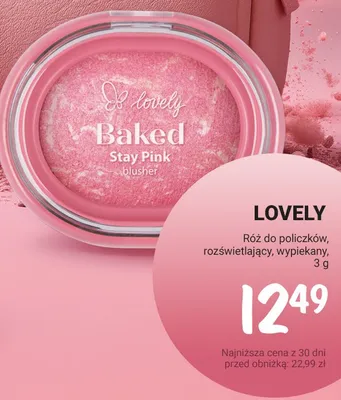 Róż do policzków Baked Stay Pink rozświetlający, wypiekany promocja w Rossmann
