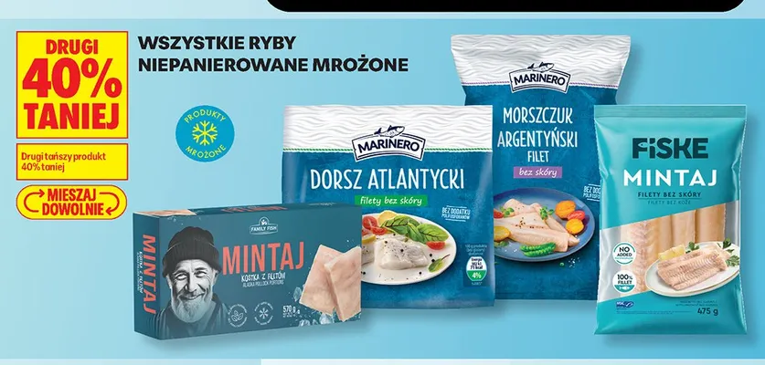 Ryby niepanierowane mrożone promocja w Biedronka