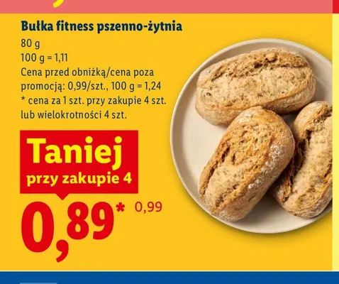 Bułka fitness pszenno-żytnia promocja w Lidl