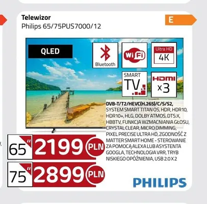 Telewizor Philips 75PUS7000/12 promocja w kakto.pl
