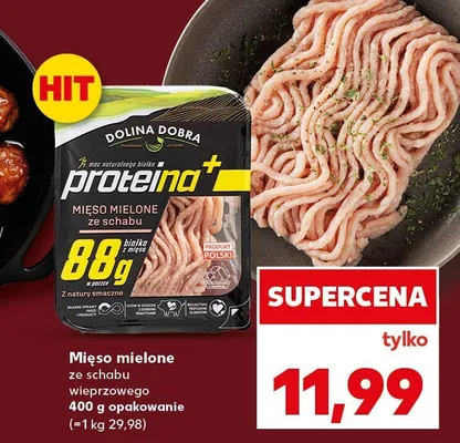 Mięso mielone ze schabu wieprzowego promocja w Kaufland